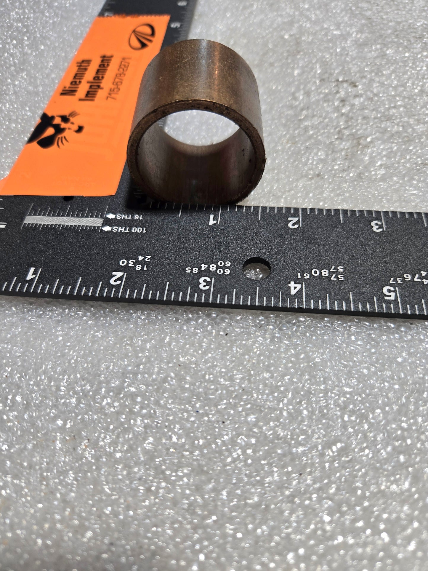 BRONZE BEARING, SINTERED, 1-3/8" I.D. X 1-5/8" O.D. X 1-3/8" LONG, 10596