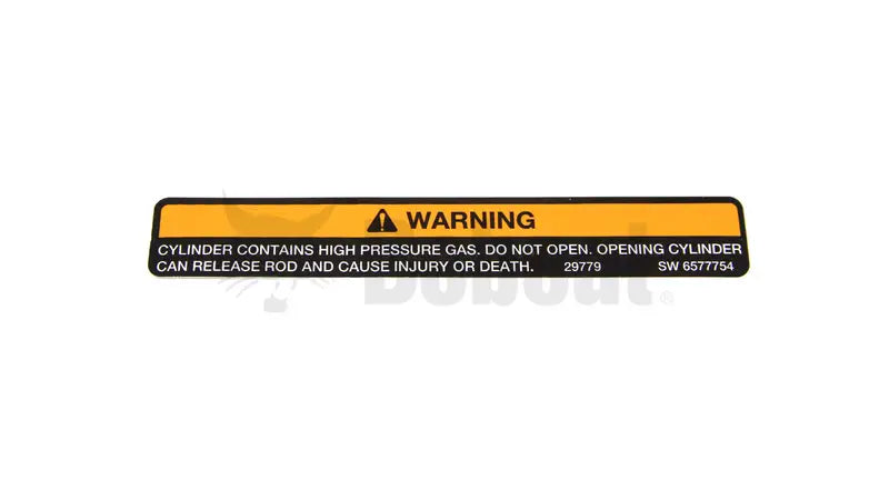 CYLINDER WARNING DECAL, 6577754