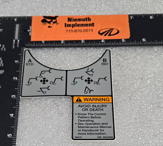 RIGHT HAND CONTROL PATTERN DECAL, 6802980
