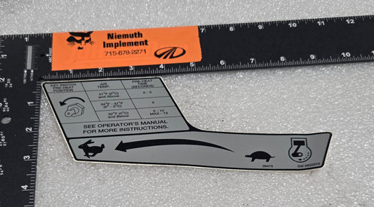 ENGINE SPEED DECAL, 6802979