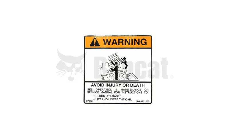 WARNING DECAL, 6702255